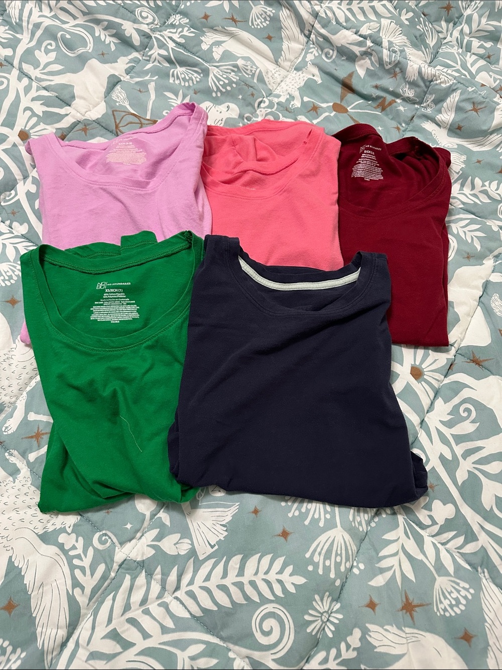 No Boundaries Short Sleeve Tees - Pink, Light Pink, Maroon, Green, Navy